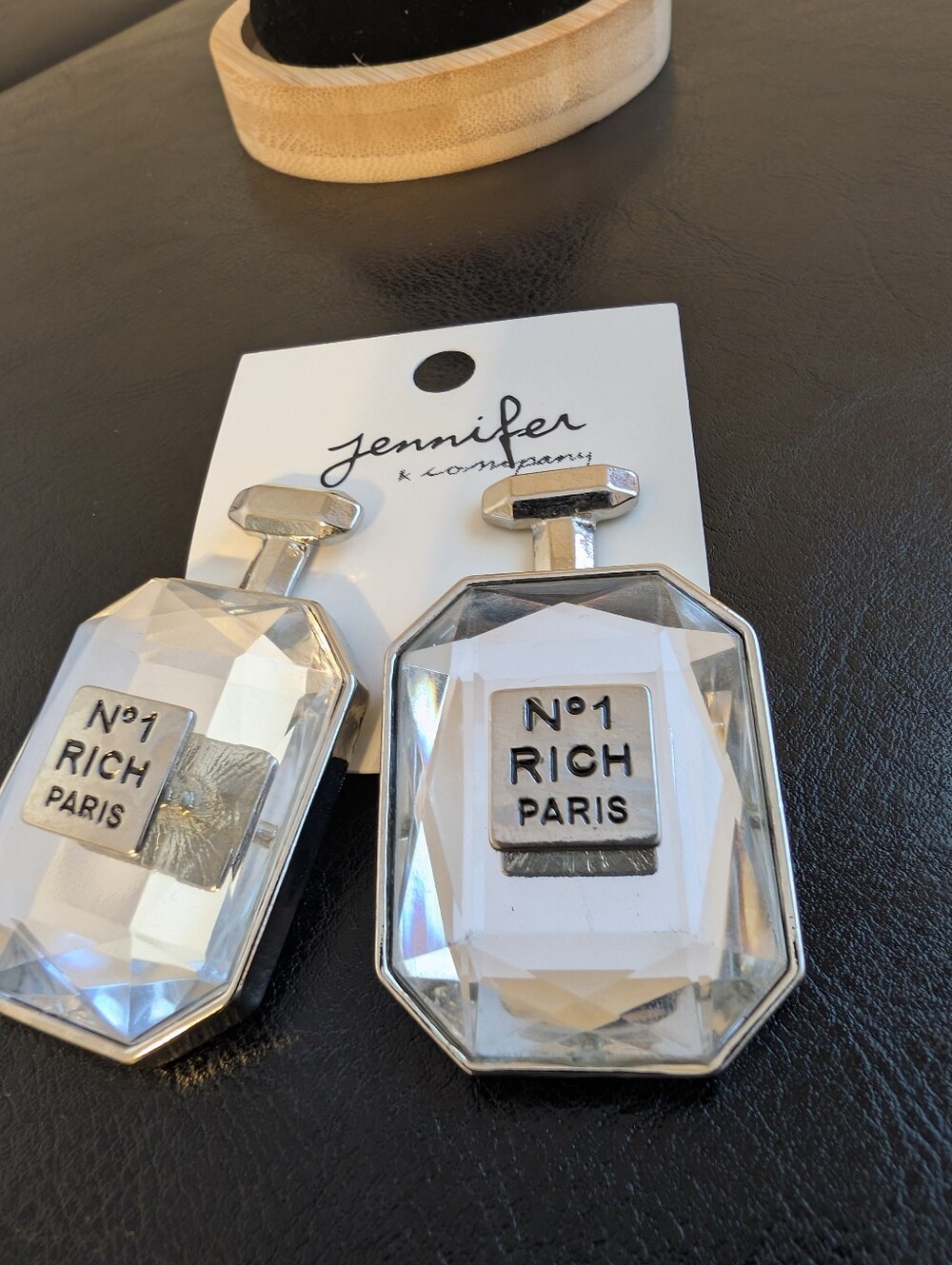 Clear Crystal 'Nº1 Rich Paris Statement Earrings